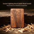 Ancient Thousand‑Year Natural Lightning‑Struck Jujube Wood Talisman Plaque | FORTIDEAL