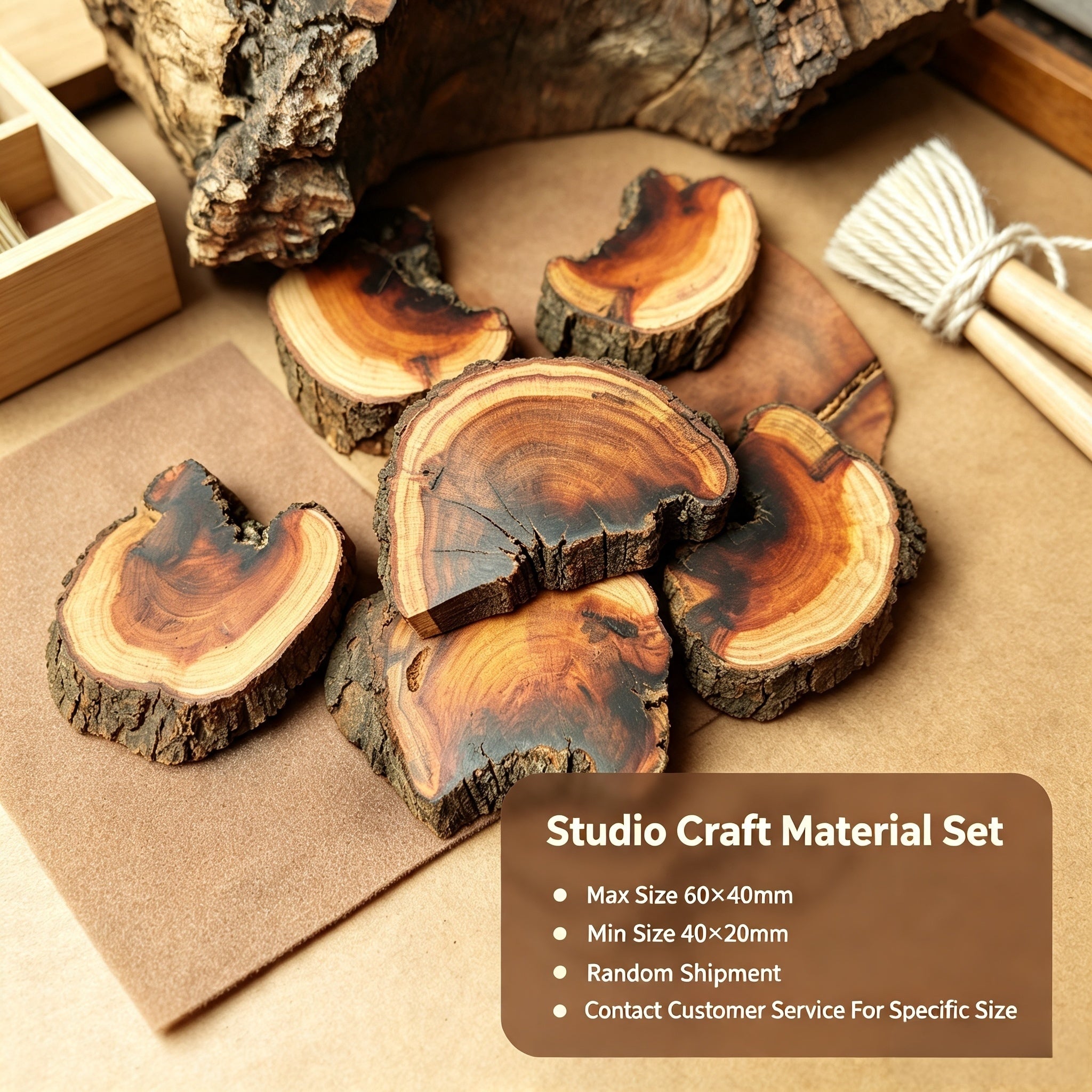 Natural Lightning-Struck Jujube Wood DIY Accessories | Fortideal