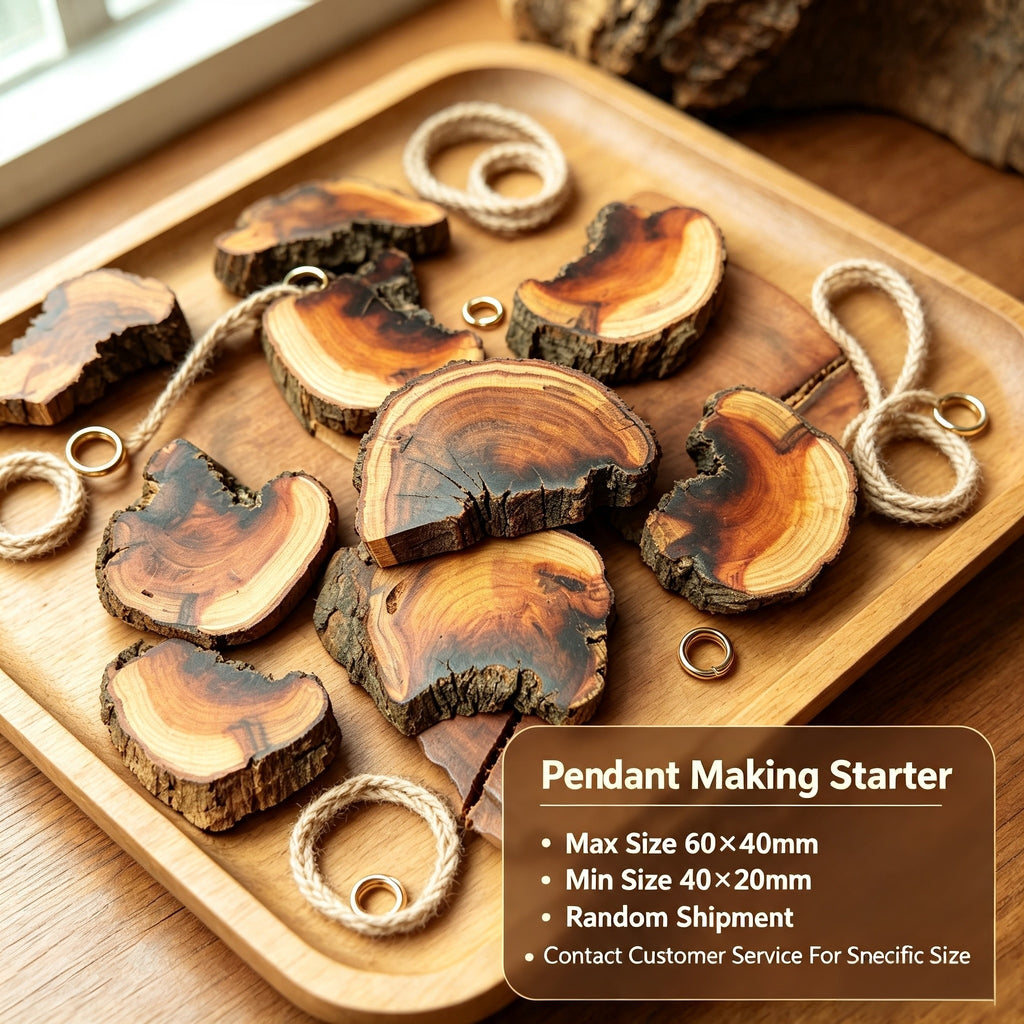 Natural Lightning-Struck Jujube Wood DIY Accessories | Fortideal