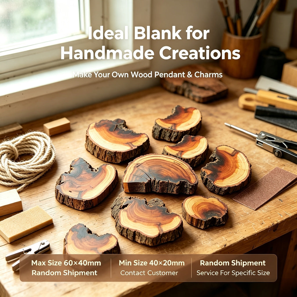 Natural Lightning-Struck Jujube Wood DIY Accessories | Fortideal