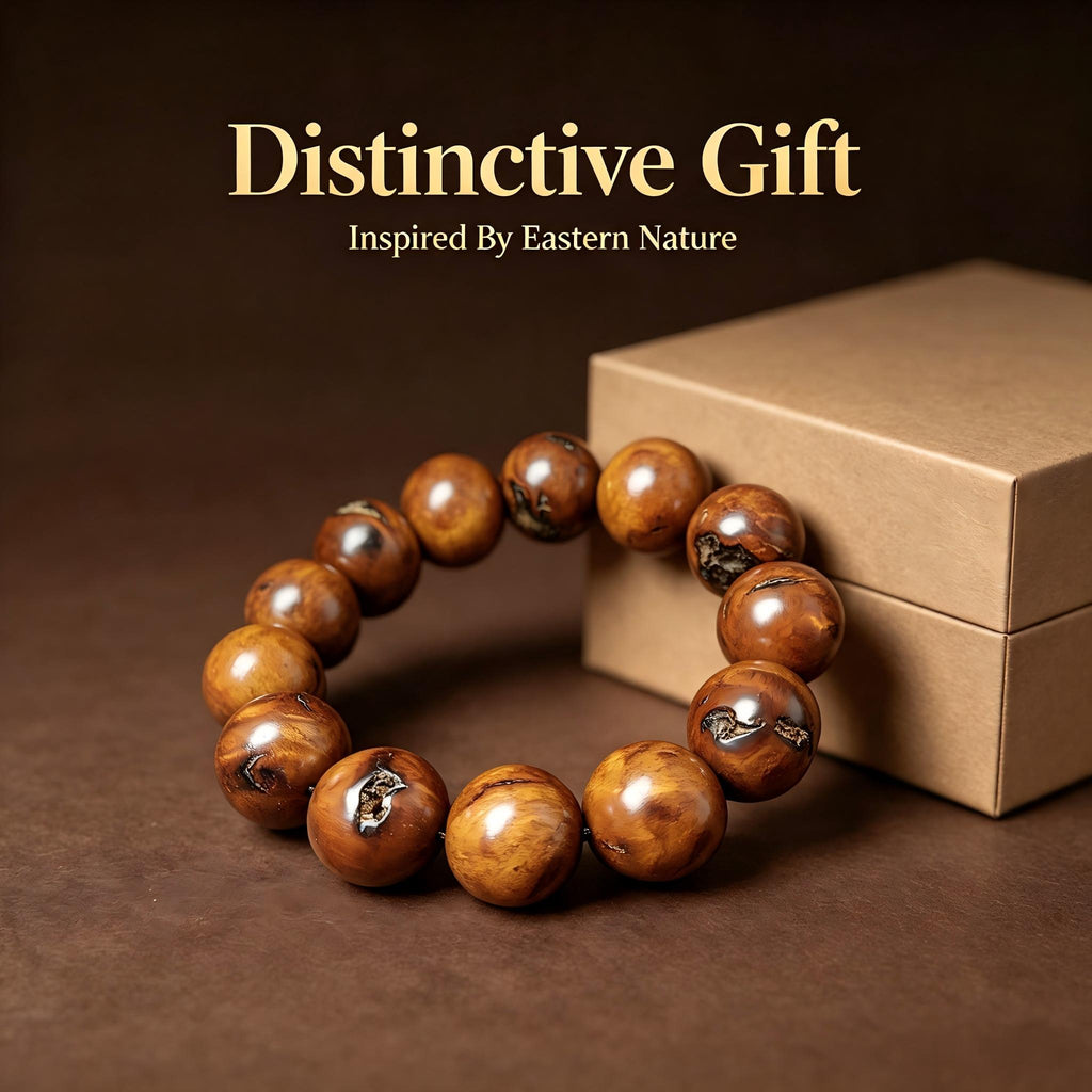 Lightning-struck jujube wood bracelet| Fortideal