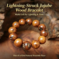 Lightning-struck jujube wood bracelet| Fortideal